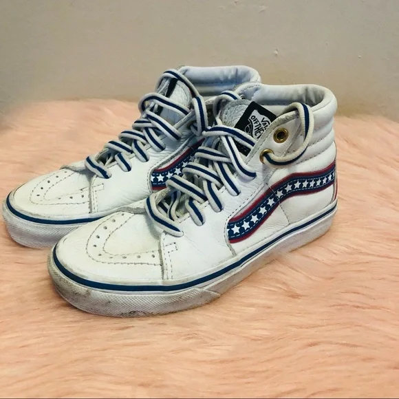 Vans Shoes Vans Sk8 Hi High Top Leather Stars Stripes Sneaker